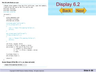 Display 6.2 Slide 6-  Back Next 