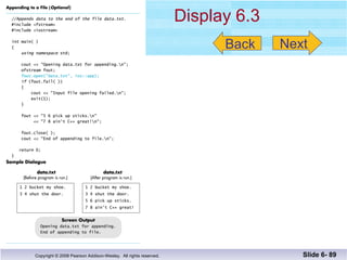 Display 6.3 Slide 6-  Back Next 