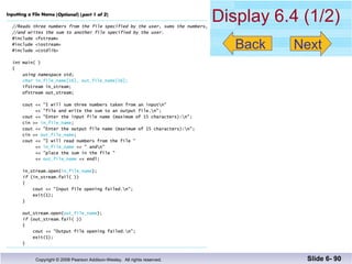 Display 6.4 (1/2) Slide 6-  Back Next 