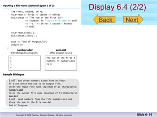 Display 6.4 (2/2) Slide 6-  Back Next 