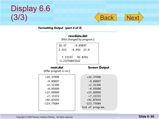 Display 6.6 (3/3) Slide 6-  Back Next 