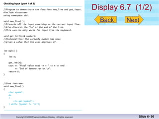 Display 6.7  (1/2)   Slide 6-  Back Next 