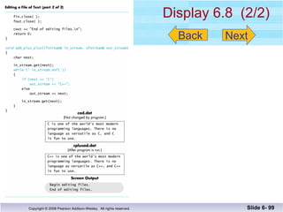 Display 6.8  (2/2) Slide 6-  Back Next 