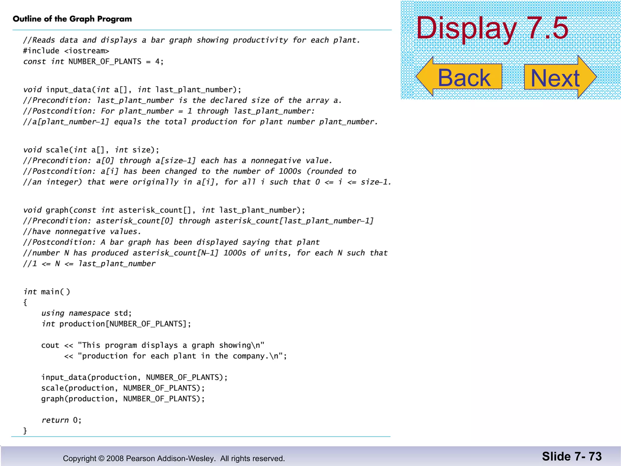 Display 7.5 Slide 7-  Back Next 