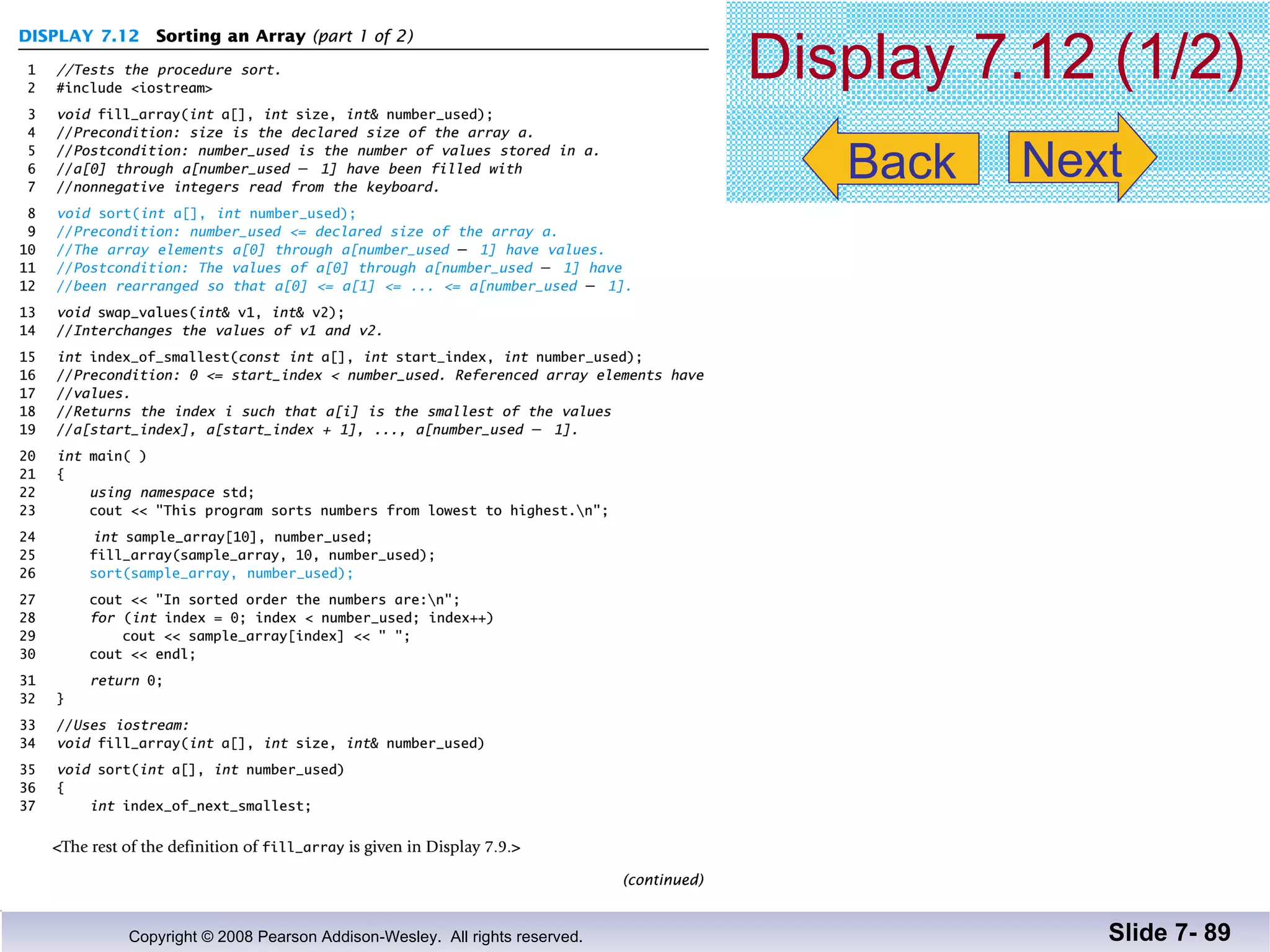 Display 7.12 (1/2) Slide 7-  Back Next 