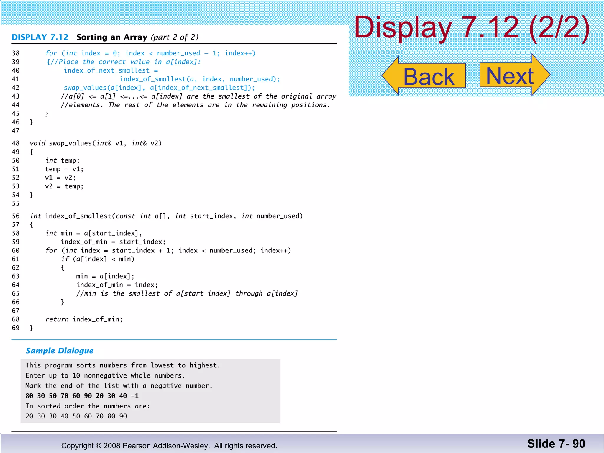 Display 7.12 (2/2) Slide 7-  Back Next 