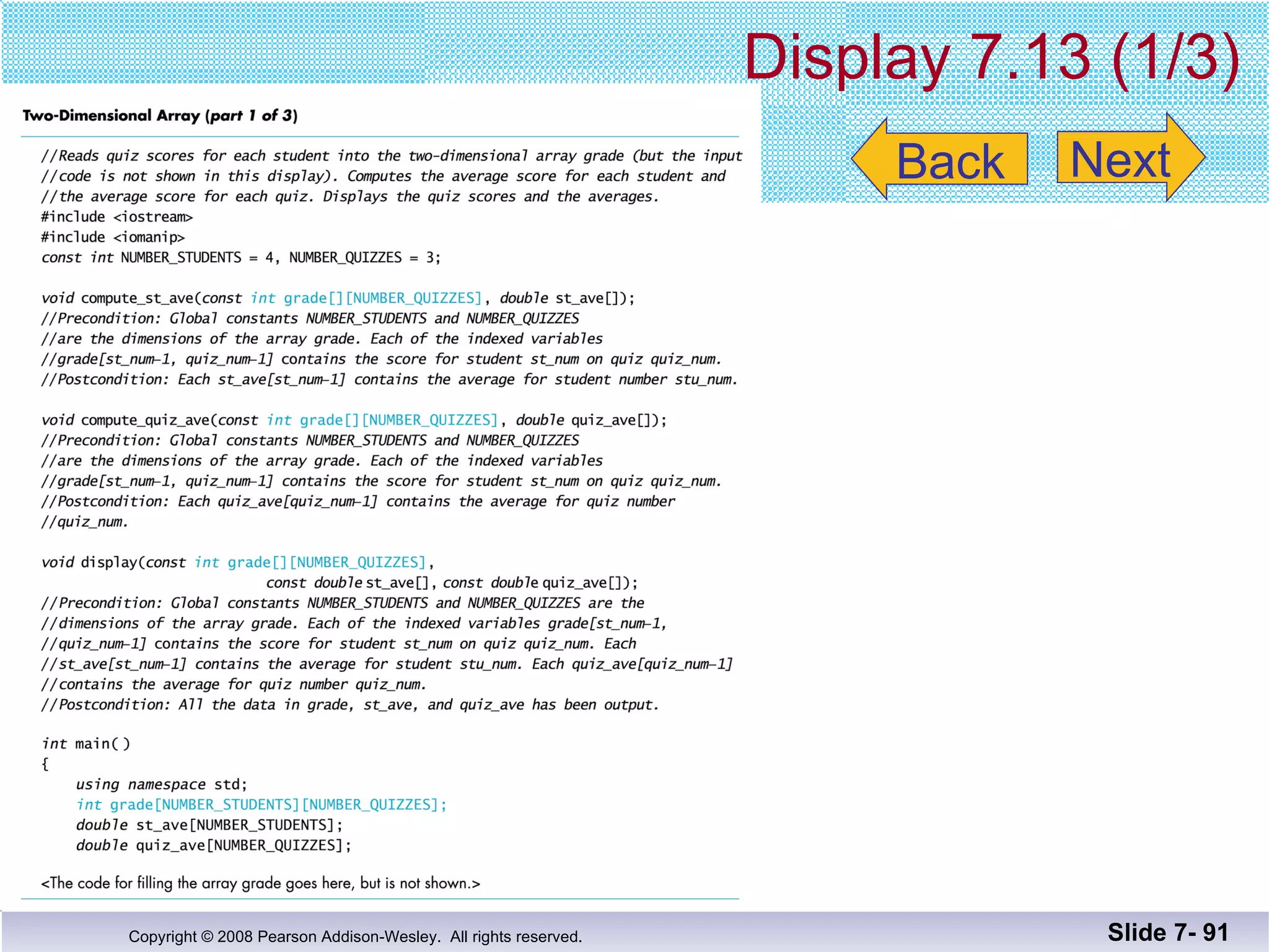 Display 7.13 (1/3) Slide 7-  Back Next 