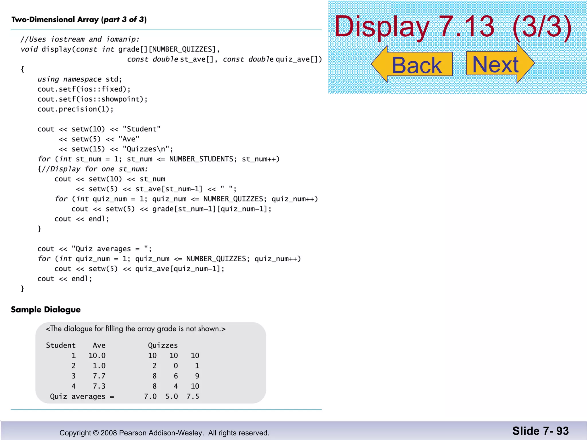 Display 7.13  (3/3) Slide 7-  Back Next 