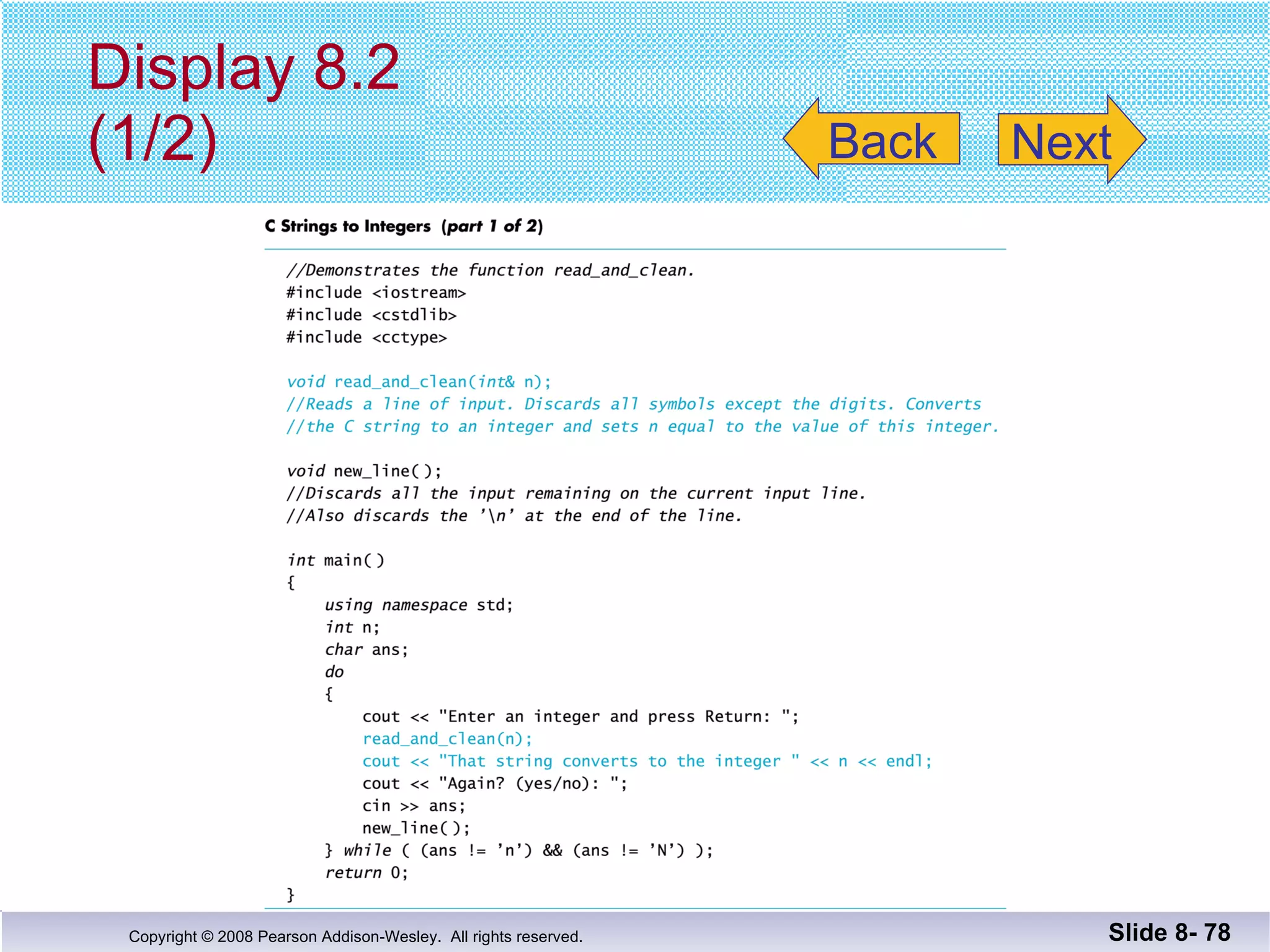 Display 8.2 (1/2) Slide 8-  Back Next 