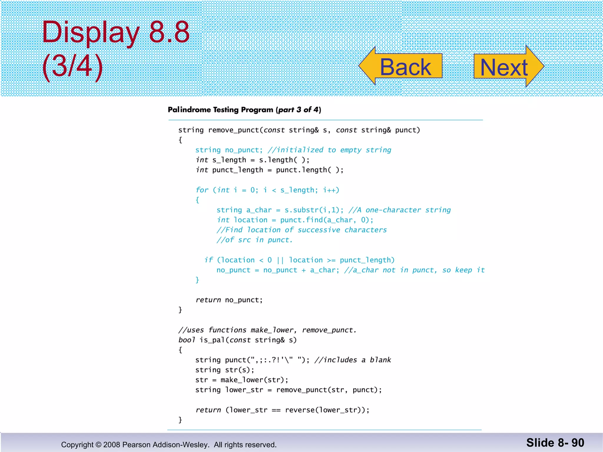 Display 8.8 (3/4) Slide 8-  Next Back 