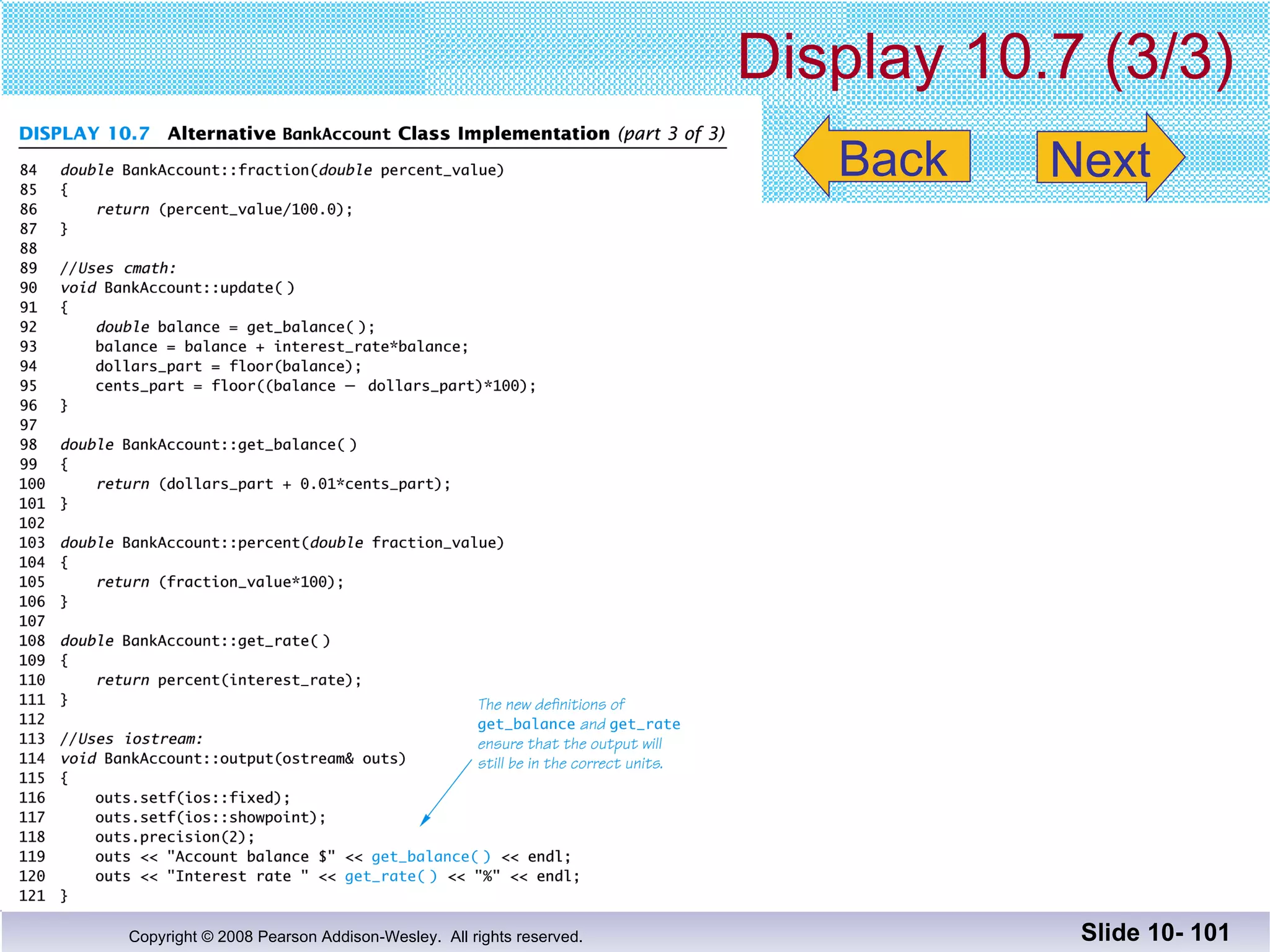 Display 10.7 (3/3) Slide 10-  Back Next 