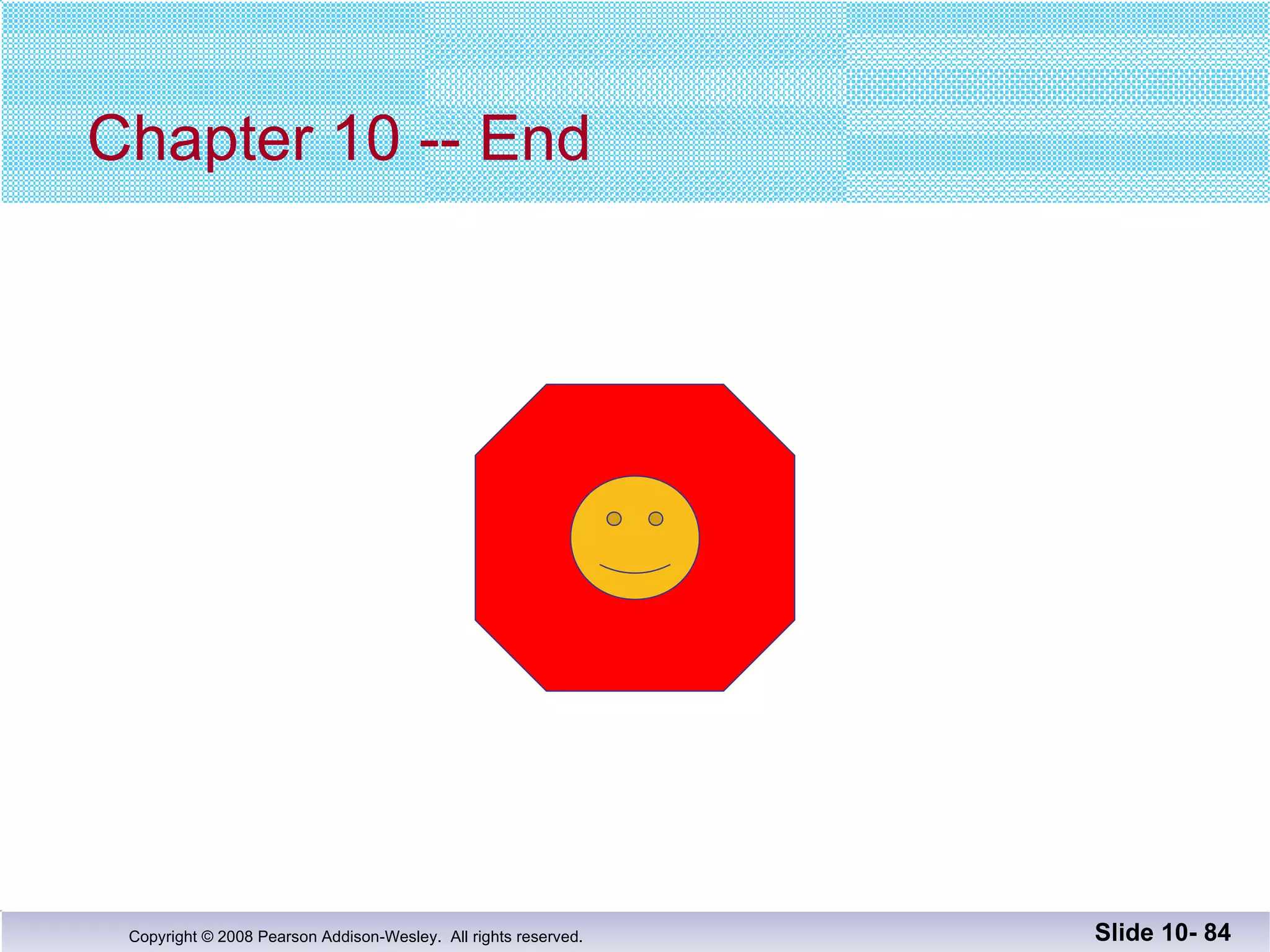 Chapter 10 -- End Slide 10-  