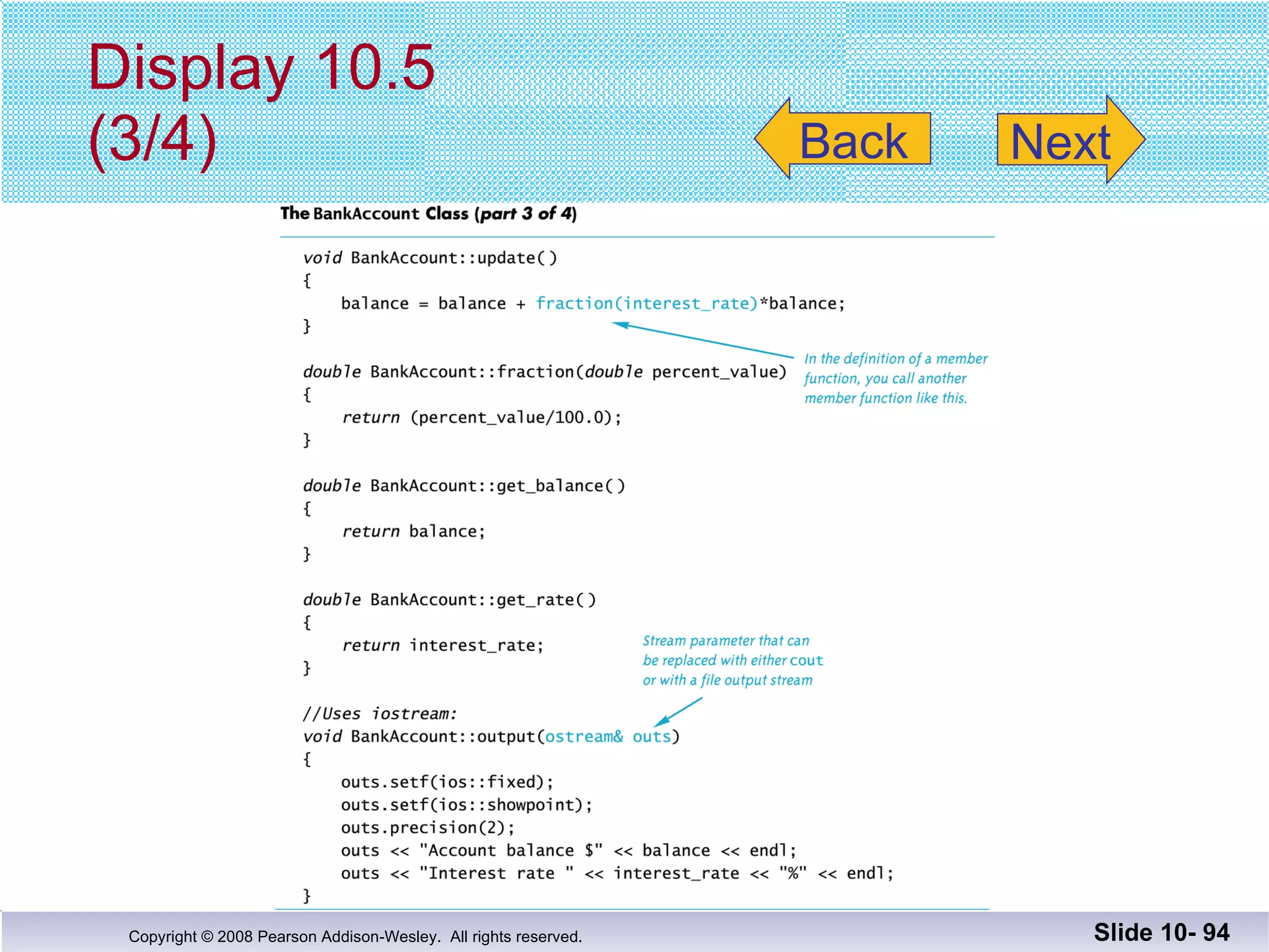 Display 10.5 (3/4) Slide 10-  Back Next 