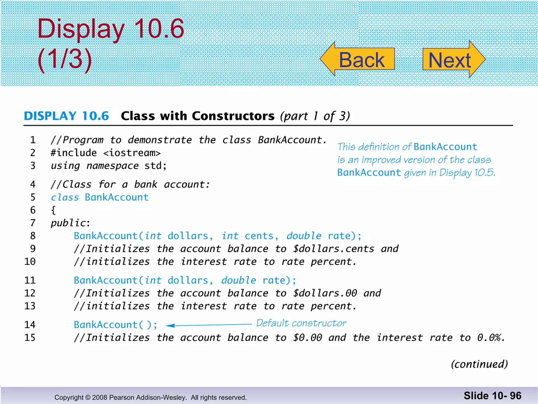 Display 10.6  (1/3) Slide 10-  Back Next 