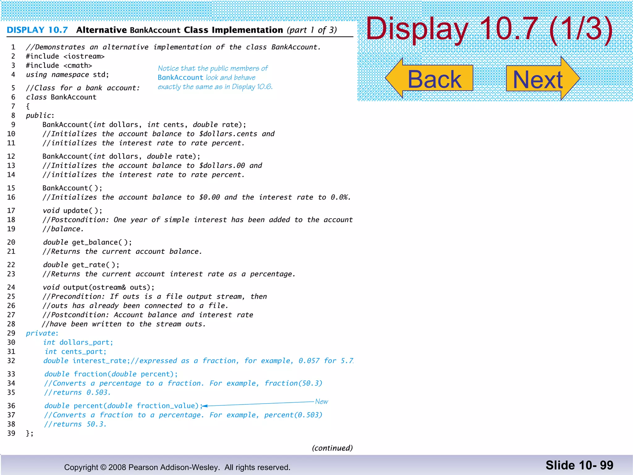 Display 10.7 (1/3) Slide 10-  Back Next 