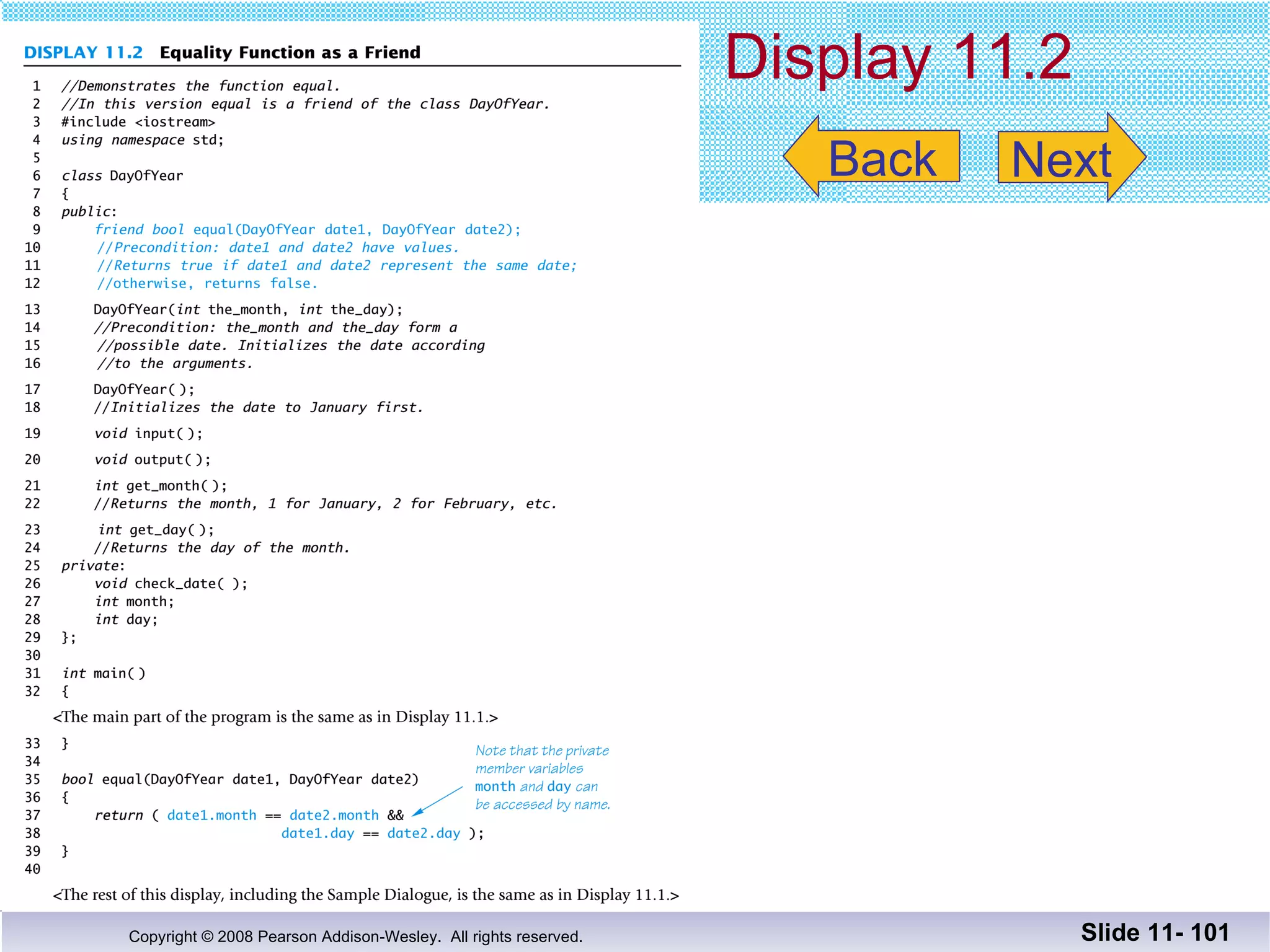 Display 11.2 Slide 11-  Back Next 