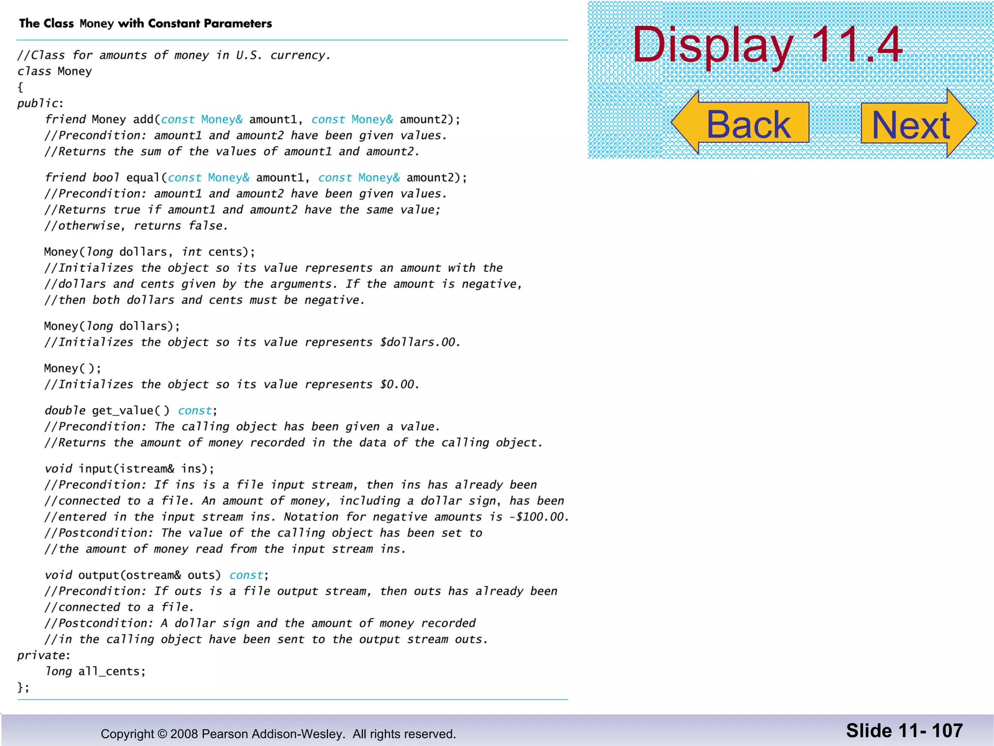 Display 11.4 Slide 11-  Back Next 