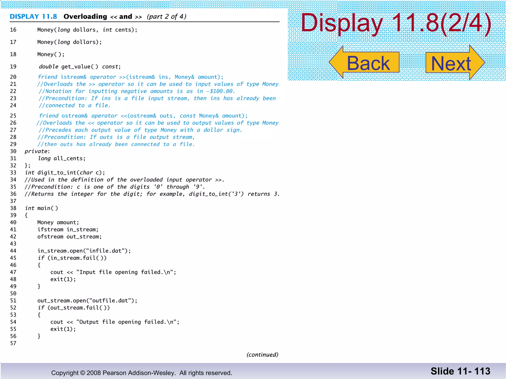 Display 11.8(2/4) Slide 11-  Next Back 