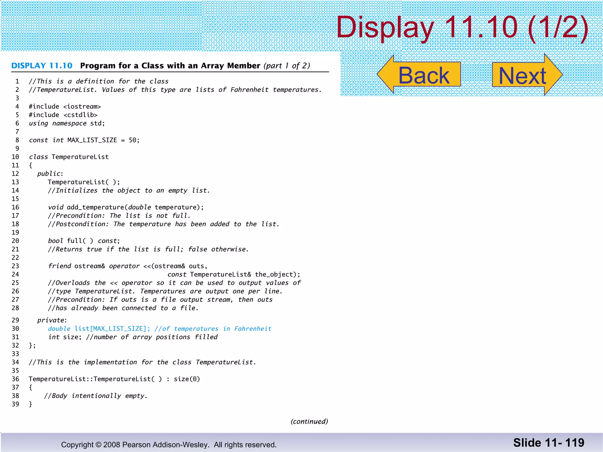 Display 11.10 (1/2) Slide 11-  Back Next 