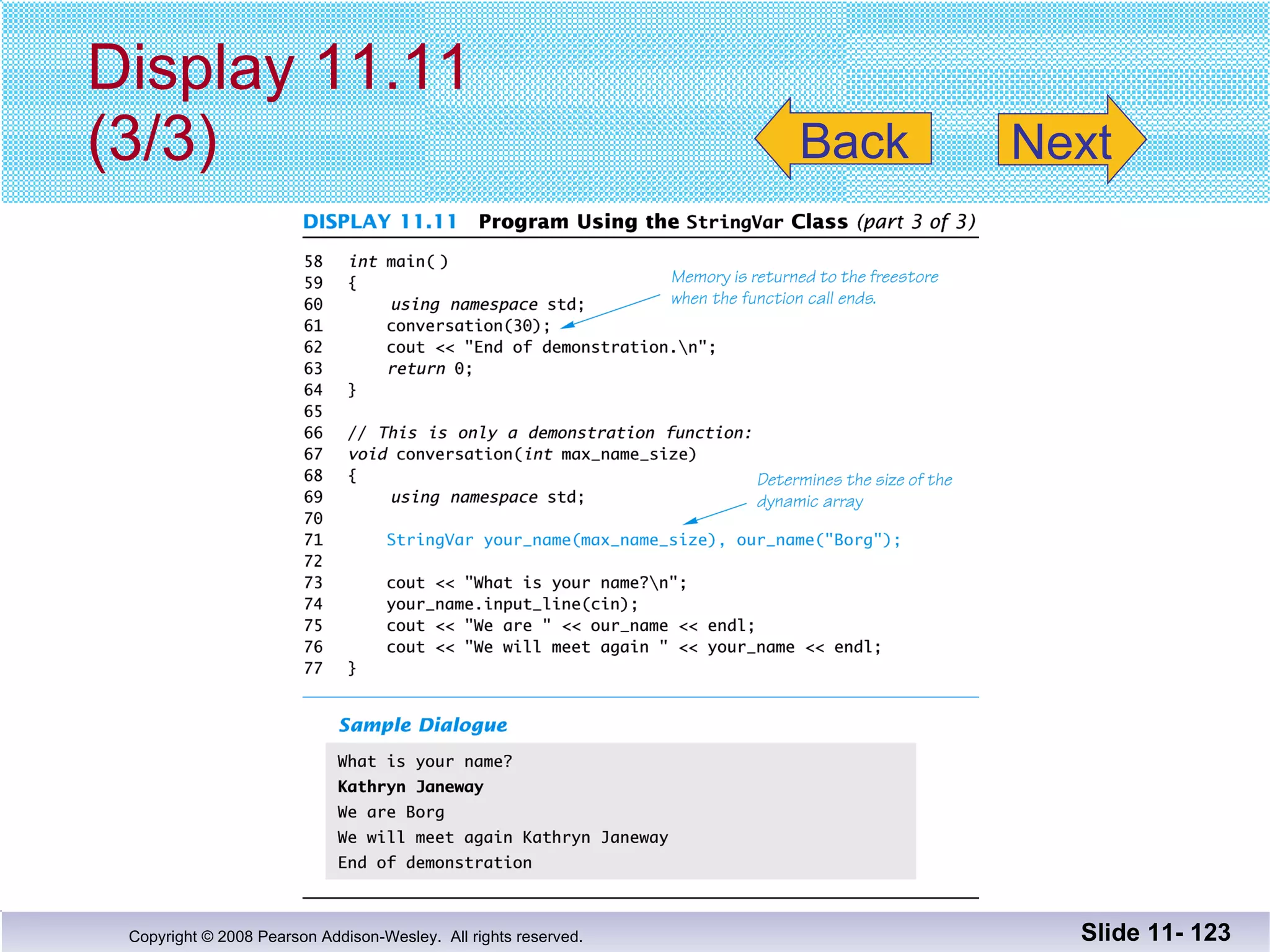 Display 11.11 (3/3) Slide 11-  Back Next 