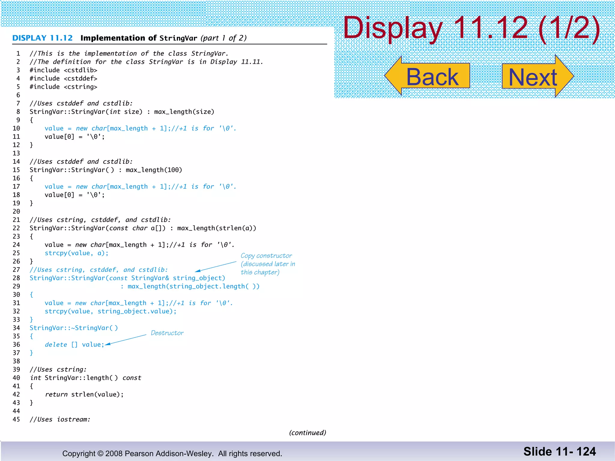 Display 11.12 (1/2) Slide 11-  Back Next 