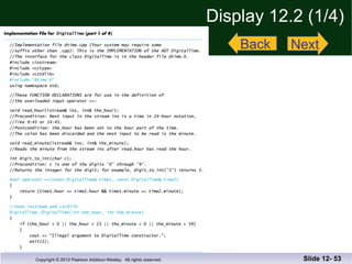 Display 12.2 (1/4) Slide 12-  Back Next 