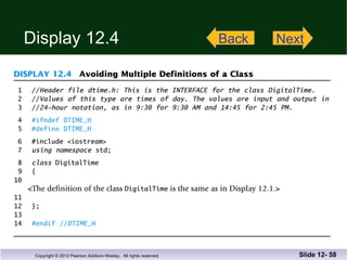Display 12.4 Slide 12-  Back Next 
