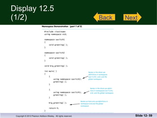 Display 12.5 (1/2) Slide 12-  Back Next 