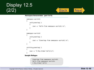 Display 12.5 (2/2) Slide 12-  Back Next 