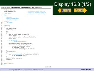 Display 16.3 (1/2) Slide 16-  Back Next 