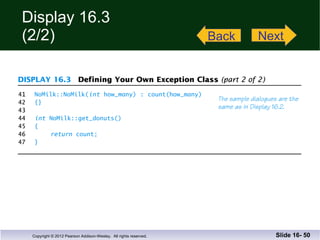 Display 16.3 (2/2) Slide 16-  Back Next 
