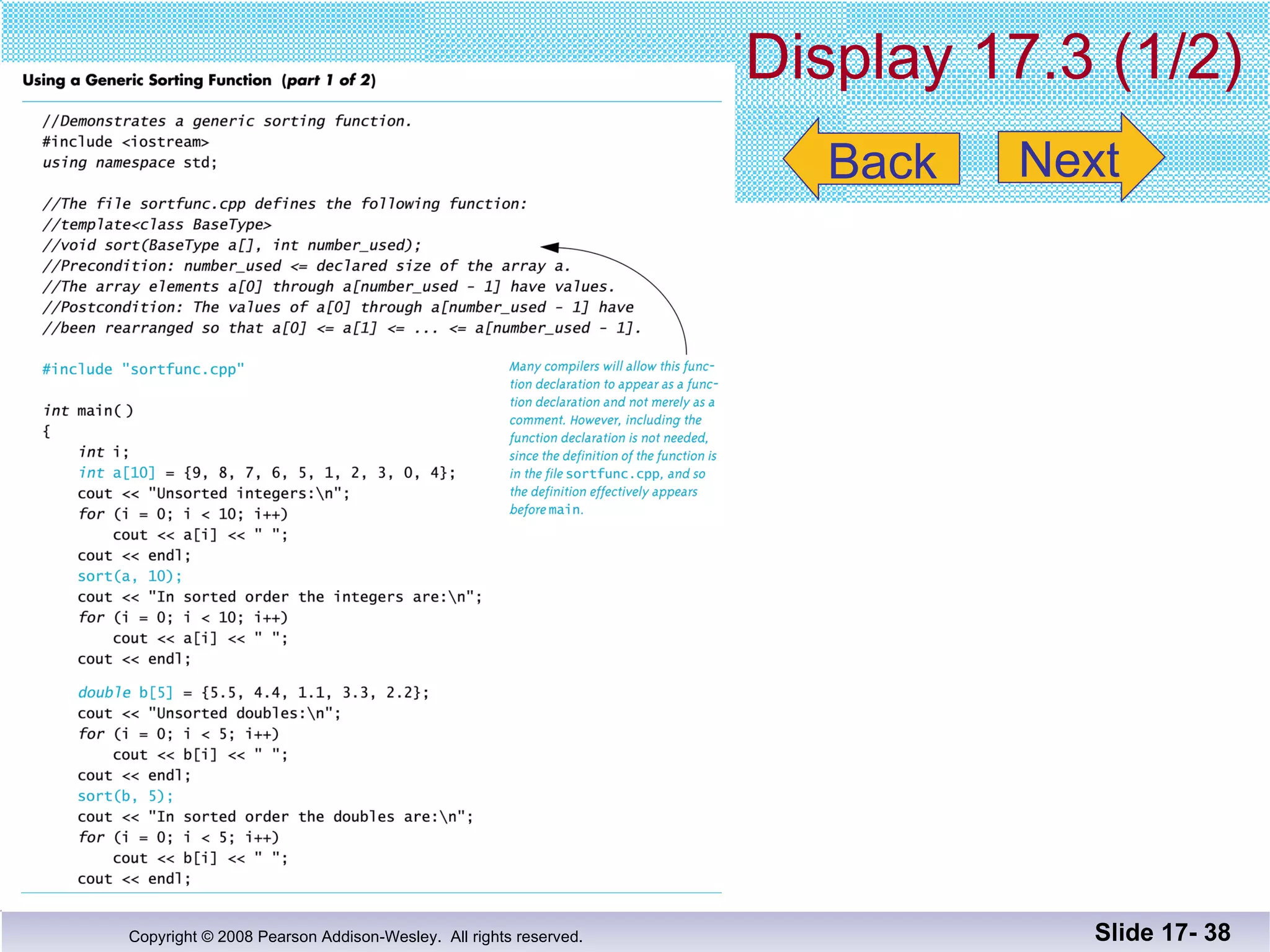 Display 17.3 (1/2) Slide 17-  Back Next 
