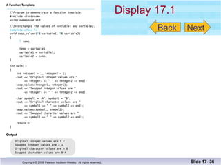 Display 17.1   Slide 17-  Back Next 