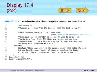 Display 17.4 (2/2) Slide 17-  Back Next 