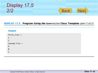 Display 17.5 2/2 Slide 17-  Back Next 