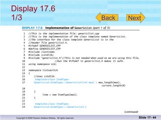 Display 17.6 1/3 Slide 17-  Back Next 