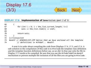 Display 17.6 (3/3) Slide 17-  Back Next 