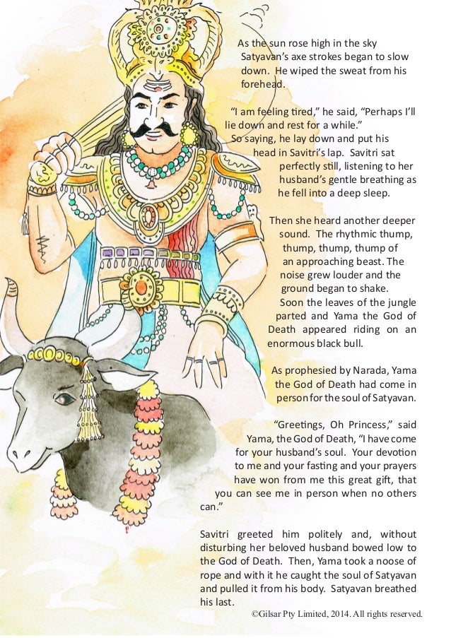 savitri and satyavan This is the story of 'savitri and satyavan', an ancient tale of love and death from the mahabharata, the indian epic this was the first time i've. savitri and satyavan This is the story of 'savitri and satyavan', an ancient tale of love and death from the mahabharata, the indian epic this was the first time i've.