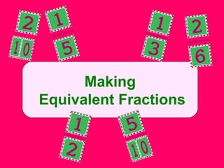 Making
Equivalent Fractions
 