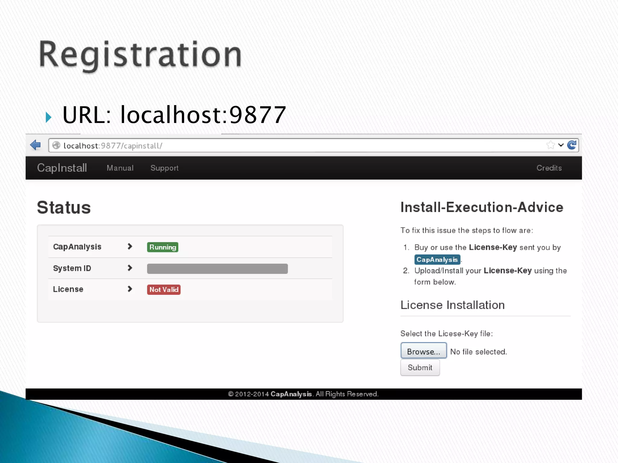  URL: localhost:9877 
 