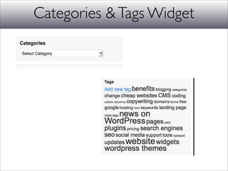 Categories & Tags Widget
 