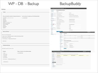 WP - DB - Backup   BackupBuddy
 