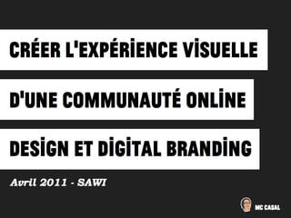 Créer l'expérience visuelle d'une communauté online. Digital branding