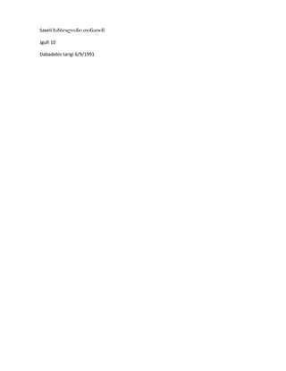 Saxeli ბახსოლიანი თინათინ

Jgufi 10

Dabadebis tarigi 6/9/1991
 