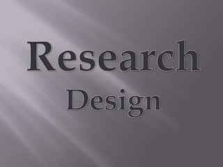 research design