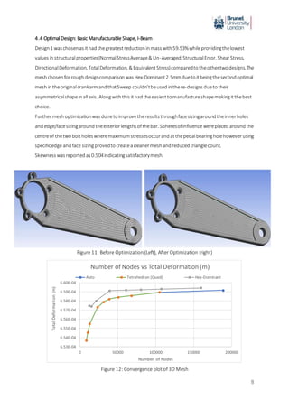 FEA Analysis Re Design Of A Bicycle Crank Arm DOCX