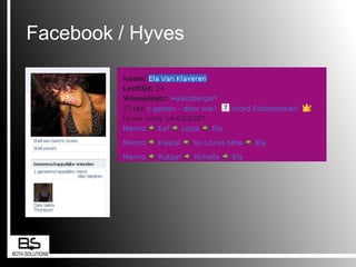  Kijk of je gemeenschappelijke zaken (vrienden, onderwerpen) hebt