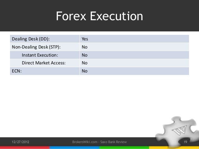 Forex no dealing desk