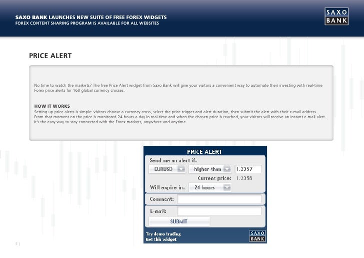 Saxo Bank Financial Tools Forex Widgets - 