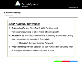 Saxonia Erfahrungsbericht EC u. CM